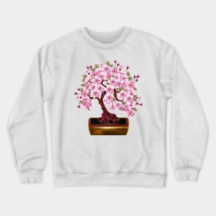 Bonsai Pink Japanese Cherry Crewneck Sweatshirt